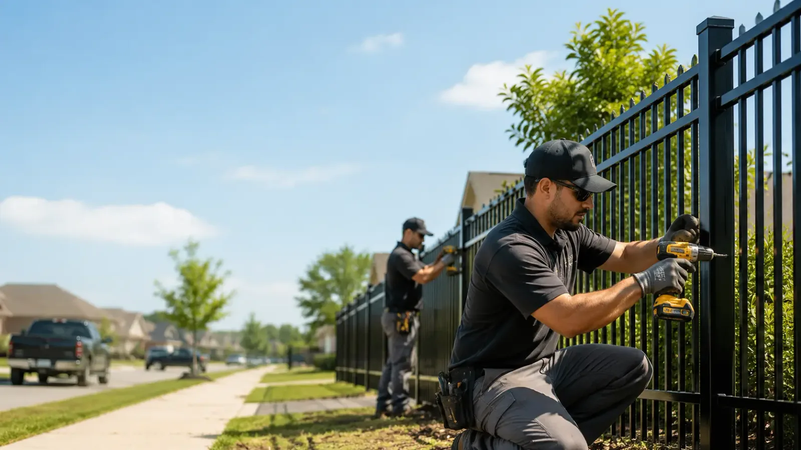 Metal Fence Installation in Mcfaddin, TX